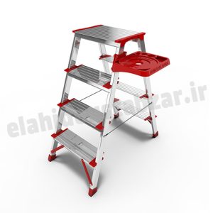 چهارپایه فلزی سه پله مناسب انبار و فروشگاه
