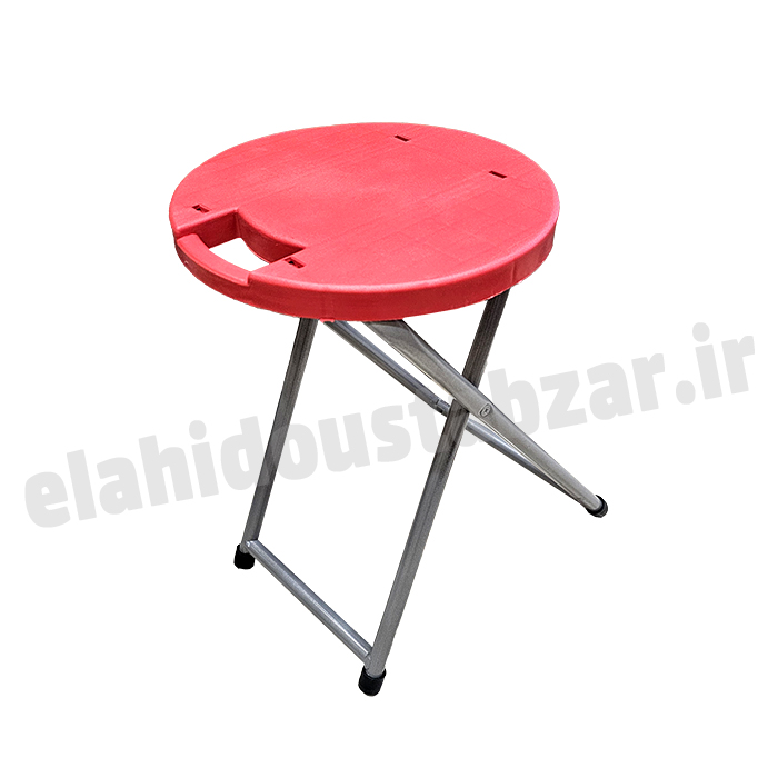 چهارپایه تاشو فلزی 40 سانتی