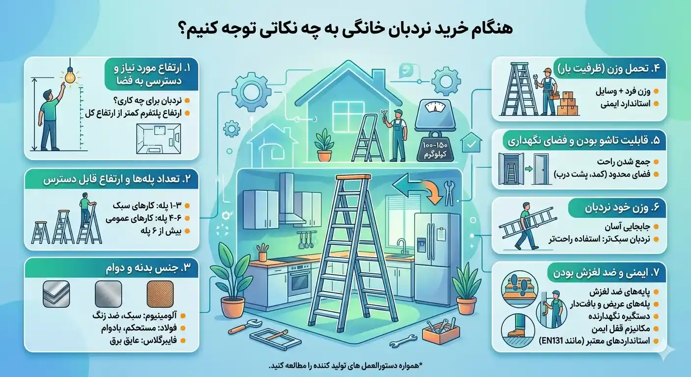 نکات خرید نردبان خانگی 