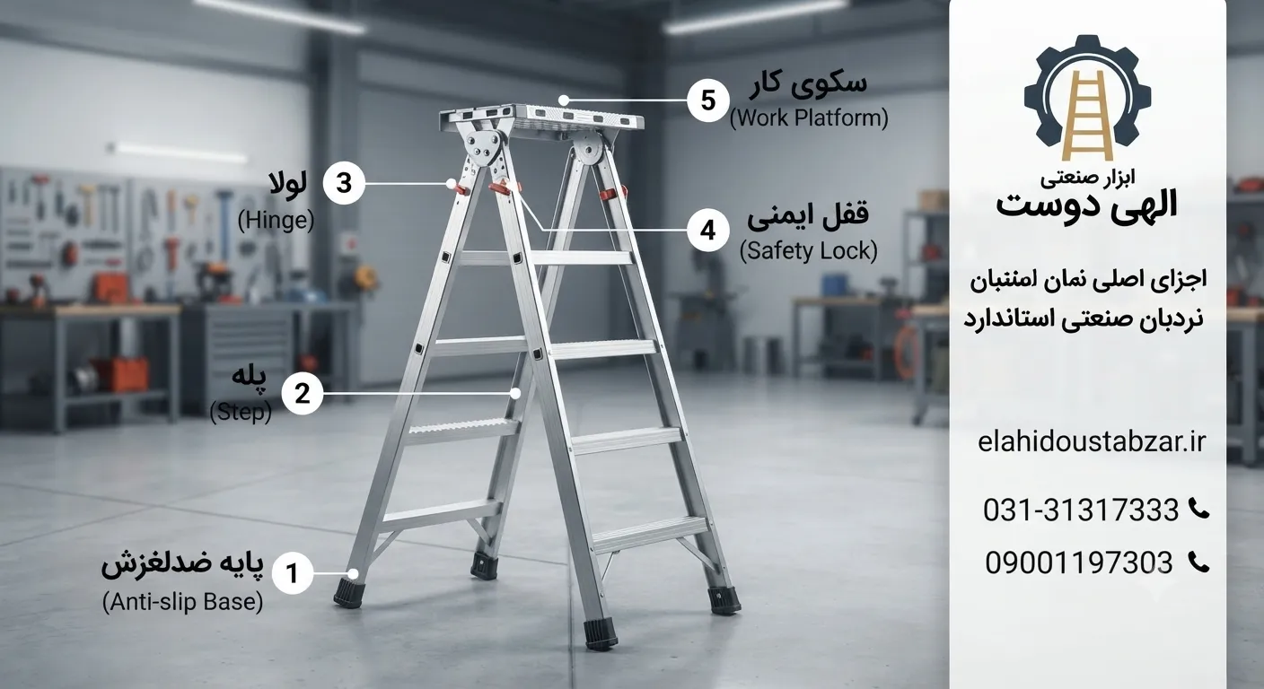 اجزای نردبان صنعتی استاندارد