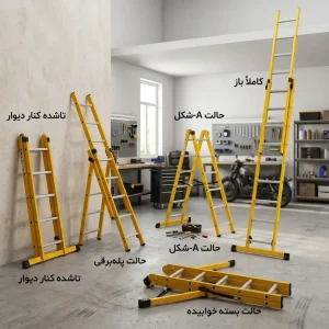 حالت های مختلف نردبان الگانت